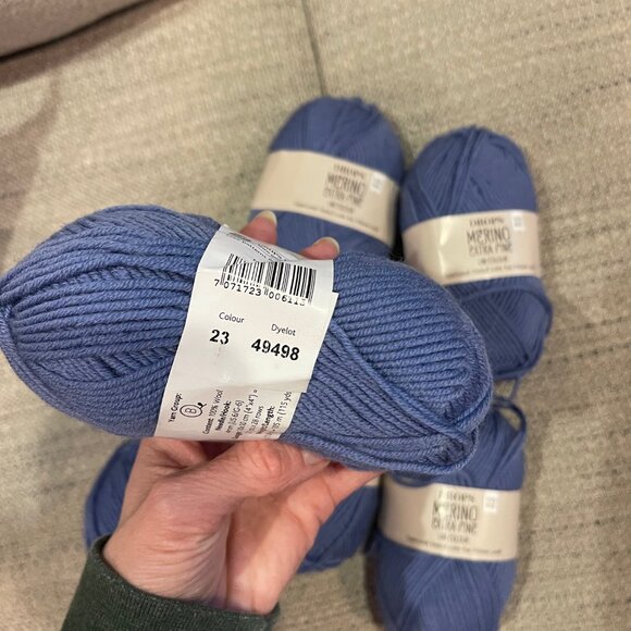 Drops Merino Extra Fine Grey Blue 23 - Picture 2 of 2